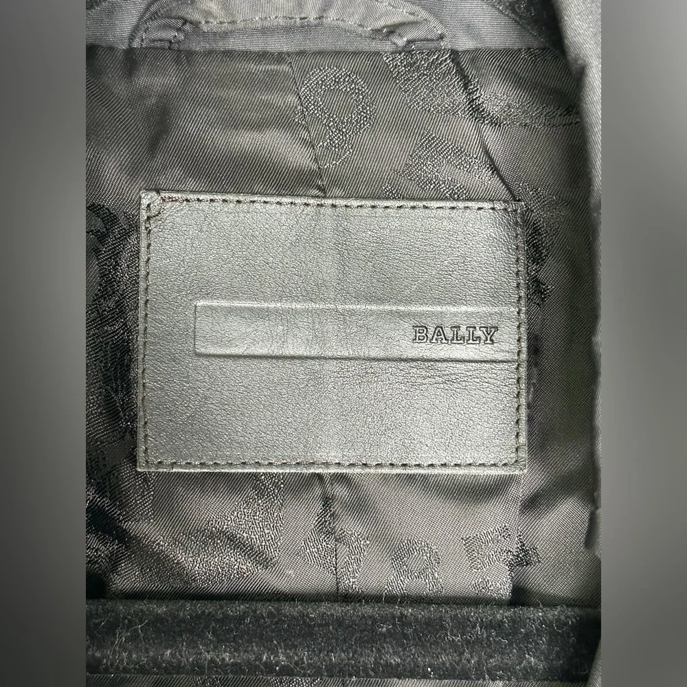 Bally Black Trench Coat - Like New Condition